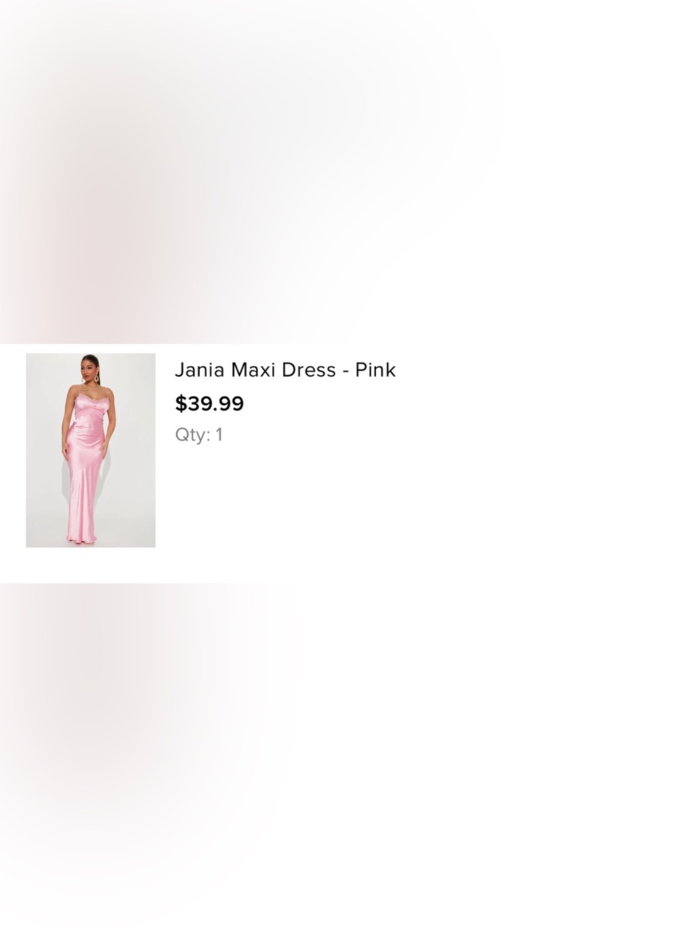 Fashion Nova Size S Maxi satin pink dress with lace detail